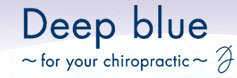 Deep blue �`for your chiropractic�`